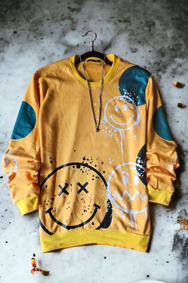 Sudadero Amarillo Happy Mood